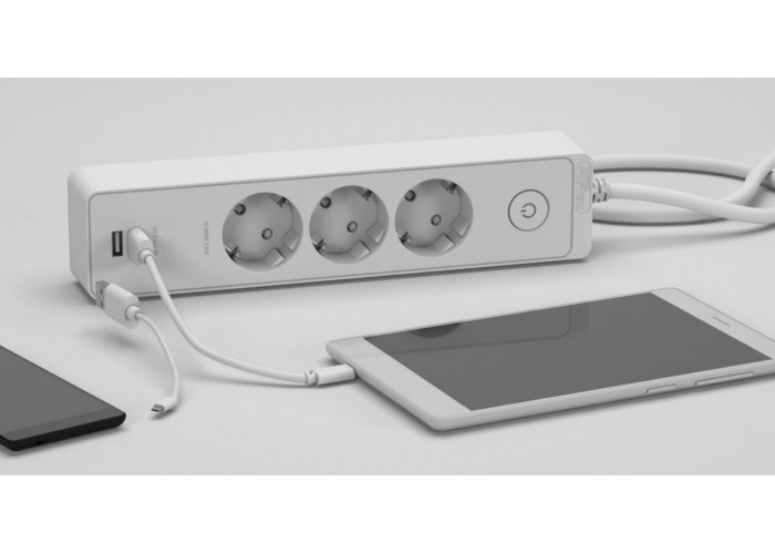 Удлинитель Schneider Electric ST943U1W на 3 места и 2хUSB (1,5м) белый