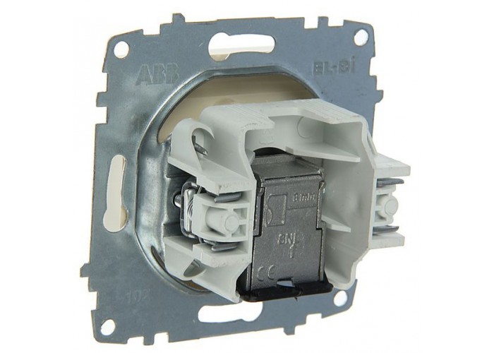 Прохідна TV розетка ABB Cosmo 619-011000-272 (алюміній)