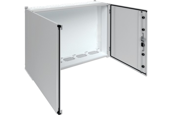 П'ятисекційна шафа Hager FR75S Univers IP55/II 1100x1300x275мм (сірий)