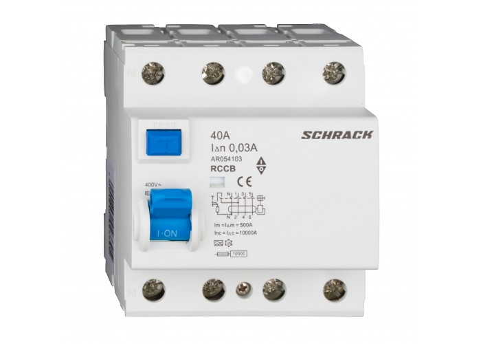 ПЗВ Schrack AR054103 10кА 40А 30мА 4P тип A