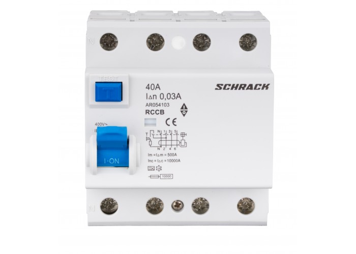 ПЗВ Schrack AR054103 10кА 40А 30мА 4P тип A