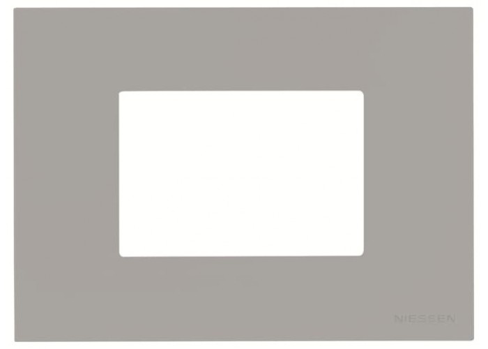 Рамка ABB Zenit 2CLA247300N1301 N2473 PL італійський стандарт 3М (срібло)