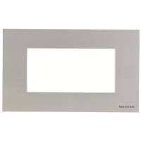 Рамка ABB Zenit 2CLA247400N1301 N2474 PL італійський стандарт 4М (срібло)