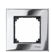 Рамка одинарна M-ELEGANCE metal хром Merten, MTN403139
