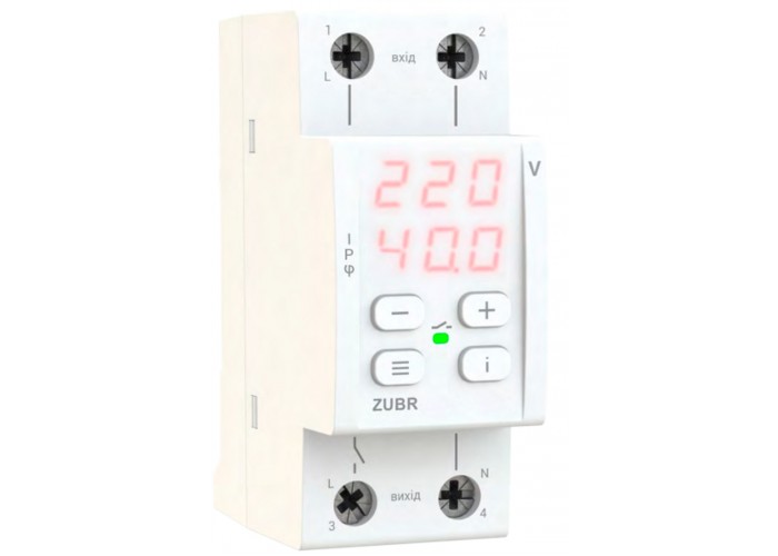 Реле контроля тока Zubr CV-50 red 50А 11000ВА