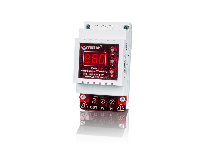 Реле напруги Volter VC-01-16T 16А (підключення трансформатора струму)