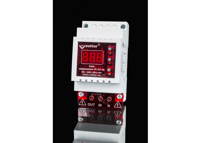 Реле напруги Volter VC-01-16T 16А (підключення трансформатора струму)