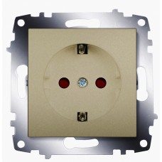 Розетка ABB Cosmo 619-011400-243 із шторками (титан)