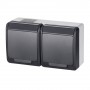Розетка Elektro Plast 0325-7 Hermes 2 IP44 антрацит