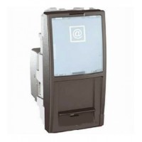 Розетка комп'ютерна RJ-45, кат. 5Е UTP графіт Schneider Electric