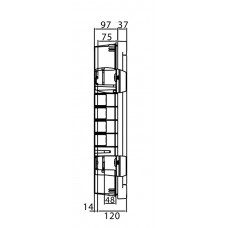 Щит вбудований 54 мод. з дверцятами RAL9016 Ram Base, DKC