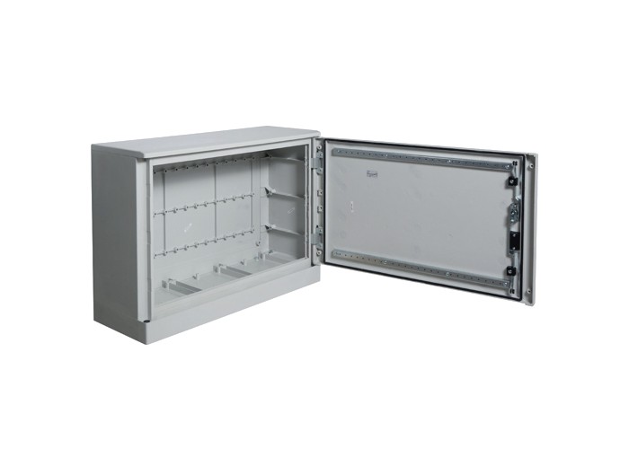 Шафа з поліестеру Hager FL325B Orion Plus IP65 з цоколем і непрозорими дверима 600X850X300мм