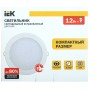 Світильник IEK ДВО 1606 12Вт 6500К IP20