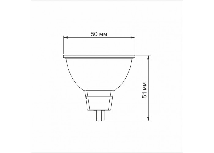 Світлодіодна лампа Videx MR16e GU5.3 8Вт 4100K (VL-MR16e-08534)