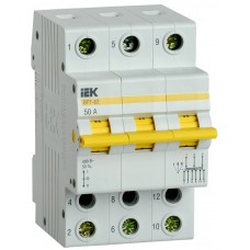 Трипозиційний роз'єднувач IEK MPR10-3-050 ВРТ-63 3P 50А