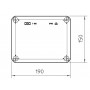 Вогнетривка розподільна коробка OBO Bettermann (7205524) FireBox T160E P30-P90 (190х150х77) 5х10мм