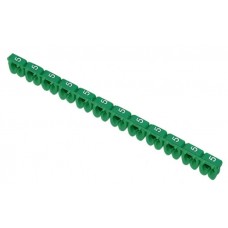 Зелені кабельні маркери IEK UMK04-02-5 МКН-5 4мм² (1000шт/упак)