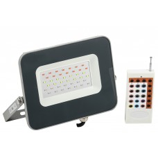 RGB прожектор IEK СДО 07-30 RGB multicolor IP65 сірий (LPDO7RGB-01-30-K03)