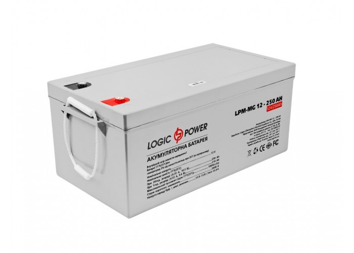Акумулятор LogicPower AGM LPM-MG 12-250 AH 12В