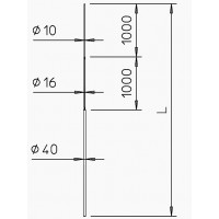 Алюмінієвий блисковкоприймач OBO Bettermann (5402866) 101 3B-4500