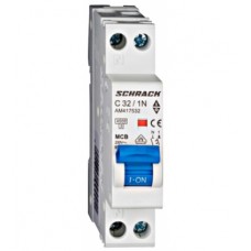 Автоматичний вимикач 32А 1P+N 4,5кА х-ка, Schrack