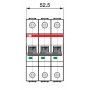 Автоматический выключатель ABB S203-C2 тип C 2А