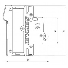 Автоматичний вимикач Schrack AM019310 10кА 10А 3P х-ка D