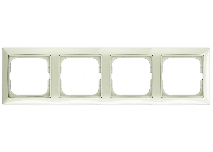 Чотиримісна рамка ABB Basic 55 2CKA001725A1514 2514-96-507 (білий шале)
