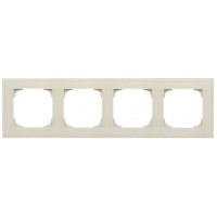 Чотиримісна рамка ABB Sky 2CLA857400A3001 8574 CB (біле скло)