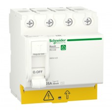 Диференціальне реле Schneider Electric R9R51425 RESI9 4P 25A 30мА АС