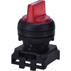 Двопозиційний поворотний вимикач ETI 004771333 EGS2I-NR з фіксацією з підсвічуванням 0-1 45° (червоний)