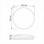 Функціональний круглий RGB LED світильник Videx Ring 72Вт 2800-6200K (VL-CLS1859-72RGB) білий