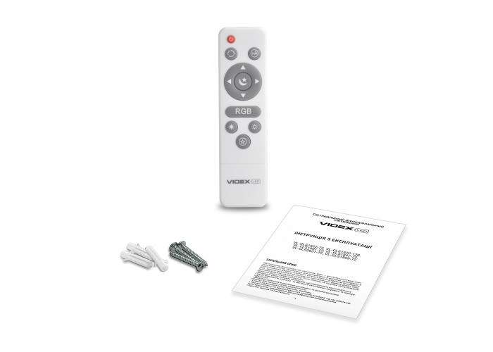 Функціональний круглий RGB LED світильник Videx Ring 72Вт 2800-6200K (VL-CLS1859-72RGB) білий