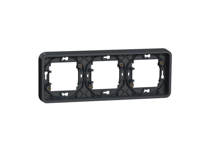 Горизонтальна 3-постова рамка Schneider Electric MUR34109 IP55 (антрацит)