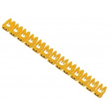 Жовті кабельні маркери IEK UMK02-02-C МКН-«C» 2.5мм² (1000шт/упак)