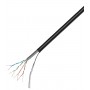Кабель Logicpower Cat. 5e UTP 4x2x0.50мм CU 305м. з тросом 7x0,4мм