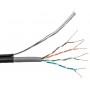 Кабель Logicpower Cat. 5e UTP 4x2x0.50мм CU 305м. з тросом 7x0,4мм