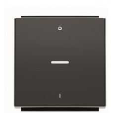 Клавіша вимикача ABB Sky 2CLA850140A1501 8501.4 NS з лінзою 0/I (чорний оксамит)