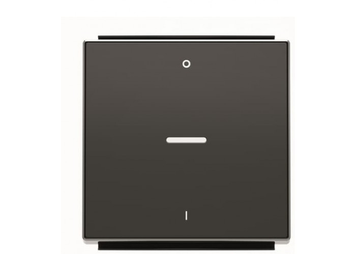 Клавіша вимикача ABB Sky 2CLA850140A1501 8501.4 NS з лінзою 0/I (чорний оксамит)