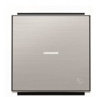 Клавіша вимикача ABB Sky 2CLA850430A1401 8504.3 AI з лінзою із символом «Дзвінок» (сталь)