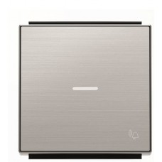 Клавіша вимикача ABB Sky 2CLA850430A1401 8504.3 AI з лінзою із символом «Дзвінок» (сталь)