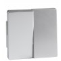 Клавиши Schneider Electric Aquadesign MTN343560 двухклавишного выключателя, «под алюминий»