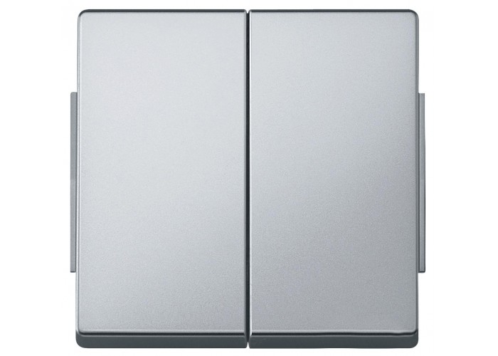 Клавиши Schneider Electric Aquadesign MTN343560 двухклавишного выключателя, «под алюминий»
