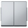 Клавиши Schneider Electric Aquadesign MTN343560 двухклавишного выключателя, «под алюминий»