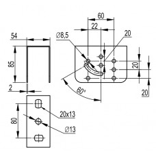 Кріплення до стелі DKC BSV2901 SML