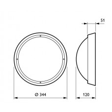Настінний світильник Philips 910500454803 WL120V LED12S/840 PSR MDU GR