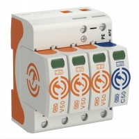 Обмежувач перенапруг OBO Bettermann (5093526) Тип I+II V50-3+NPE-280