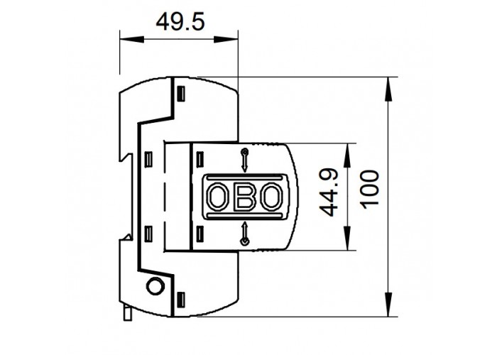 Обмежувач перенапруг OBO Bettermann (5096863) MC 125-B NPE