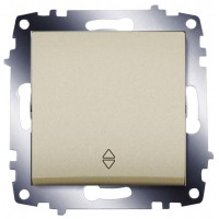 Одноклавішний прохідний вимикач ABB Cosmo 619-011400-209 (титан)