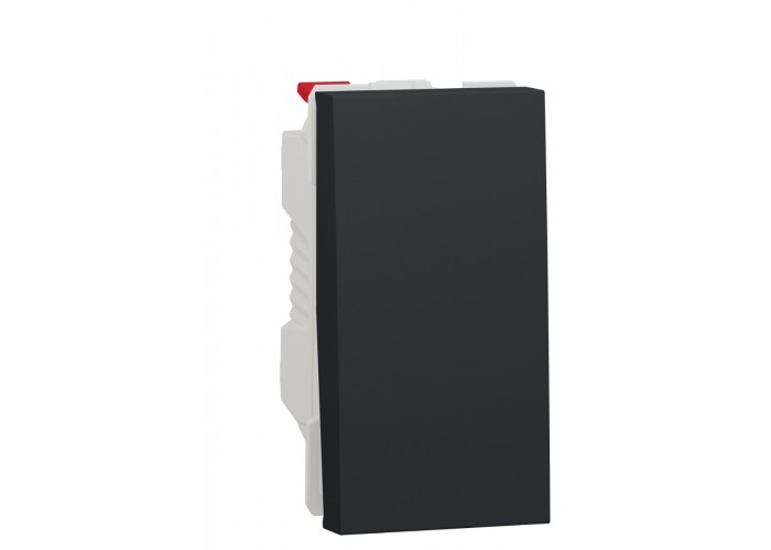 Одноклавишный выключатель Schneider Electric NU310154 (схема 1) 10А 1М (антрацит)